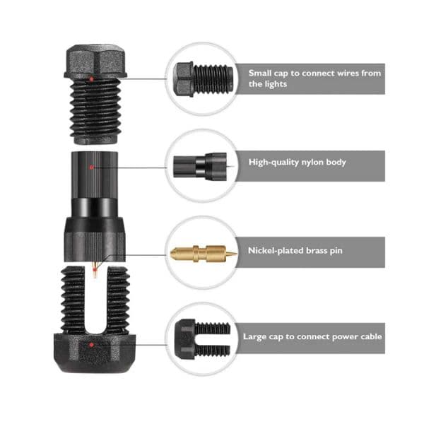 new 20/40PCS Low Voltage Wire Cable Connector For Landscape Lighting 2025 Waterproof DC12/24V Lamps Connector 12/14/16/18 AWG