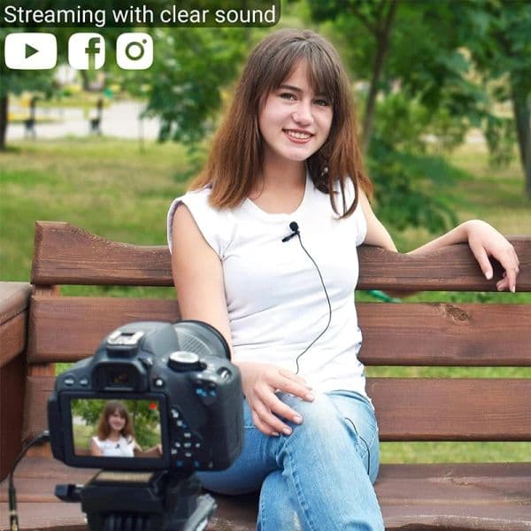 Professional Lavalier Microphone for PC Laptop Smartphone DSLR Camera 3.5mm TypeC Professional Micro Wired Microphone