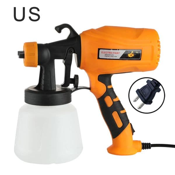500W Electric Spray Gun 4 Nozzle Sizes 900 cc HVLP Powerful Auto & Home Paint Sprayer Flow Control Easy Spraying