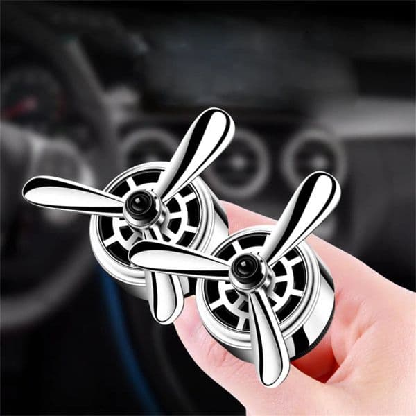 Fan Alloy Car Air 2025 Freshener Vent Clip Mini Air Essential Oil Fragrance Diffuser Propeller Shape Auto Interior Accessories