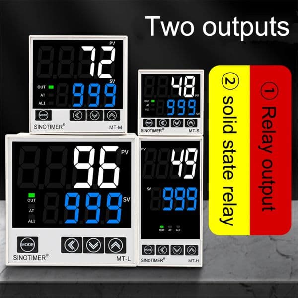 LCD Digital AC100-240V PID Thermostat For Heating Cooling Instrument Thermocontrol Relay/Voltage Output with Alarm
