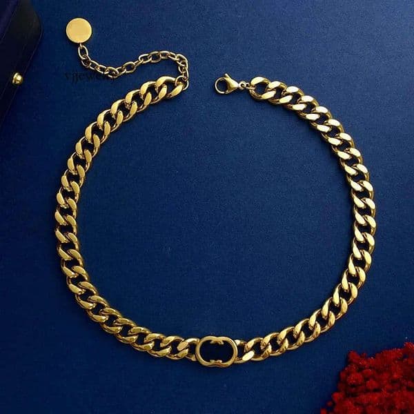 Women Designer Choker Bracelet Earrings Simple Pendant Necklace Copper Brand Sets Wholesale