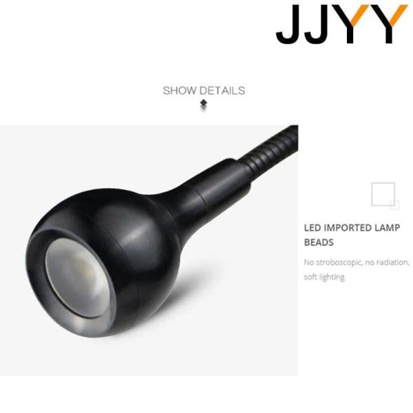 JJYY USB Clip Lamp LED Desk Lamp new 2025 Clip 3W Flexible Hose USB Power Supply Reading Book Computer Light Creative Gift