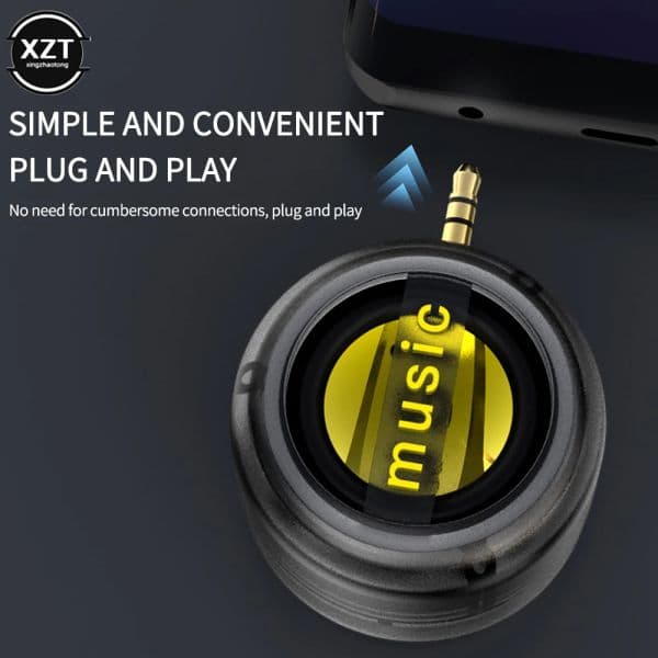 Mini Music speaker new Sound Column Hifi Music Stereo Sport For Pc Laptop Phone Mobile Portable Rechargeable Small 2025 Speaker 3.5mm