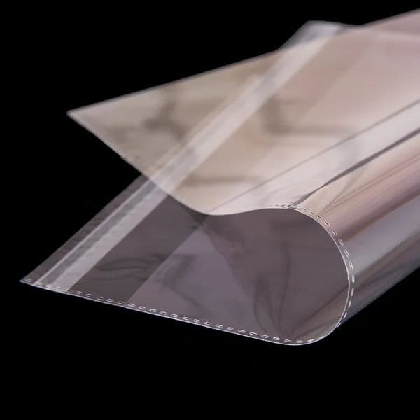 20pcs Width 38-40cm StoBag Transparent Self Adhesive Plastic OPP Resealable Poly Cellophane Clothing Bags Clear Packing Gift Bag