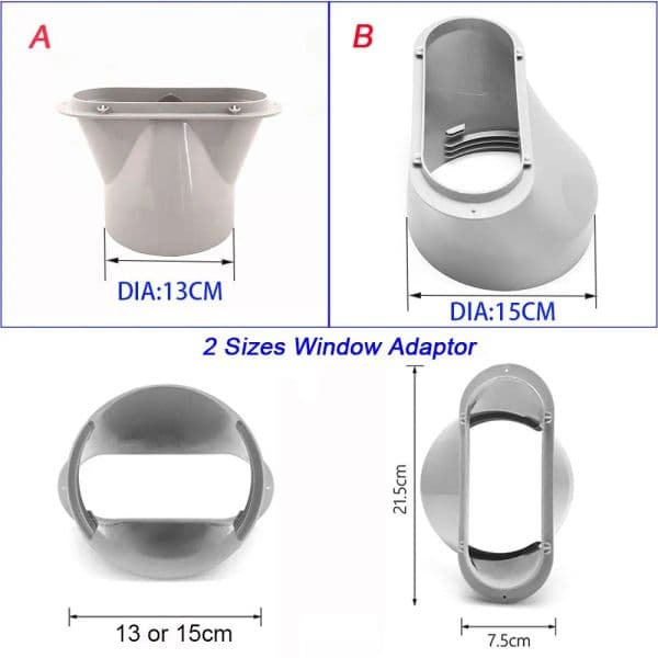 2/3PCS Adjustable Air Conditioner Window Kit Slide Plate Wind Shield Or 1PCS Window Adaptor Connector Portable Accessories