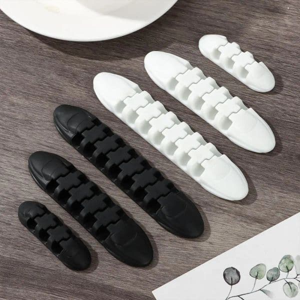 Self-adhesive TPR USB Wire Organizers Cable Winder Cable Organizer Wire Protector Management Clips Wire Fixer Data Cable Holder