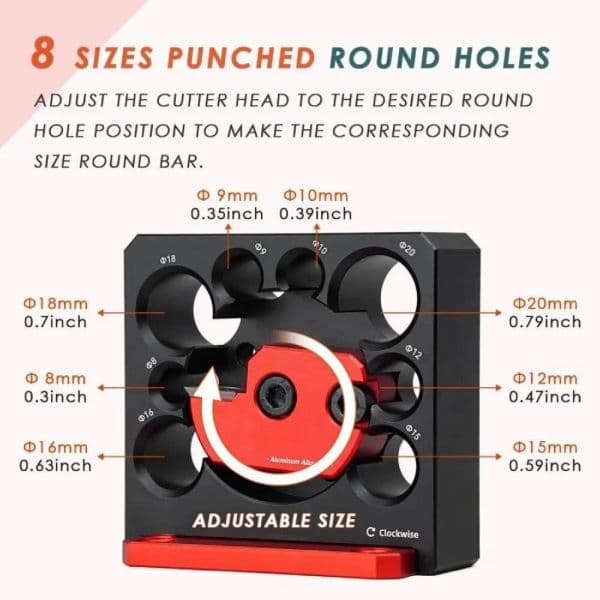 Carbide Inserts Dowel Maker - 8mm-20mm Adjustable Electric Drill Milling Dowel Round Rod Auxiliary Cylindrical Woodworking Tool