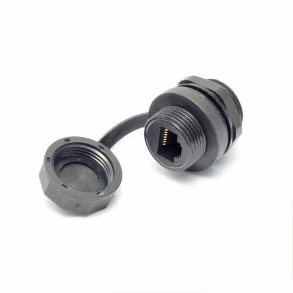 Industrial Waterproof M21 Docking Cable/Panel 8 Pin RJ45 Connector Network Ethernet Telecom LED Billboard Signal Adapter 1.5A