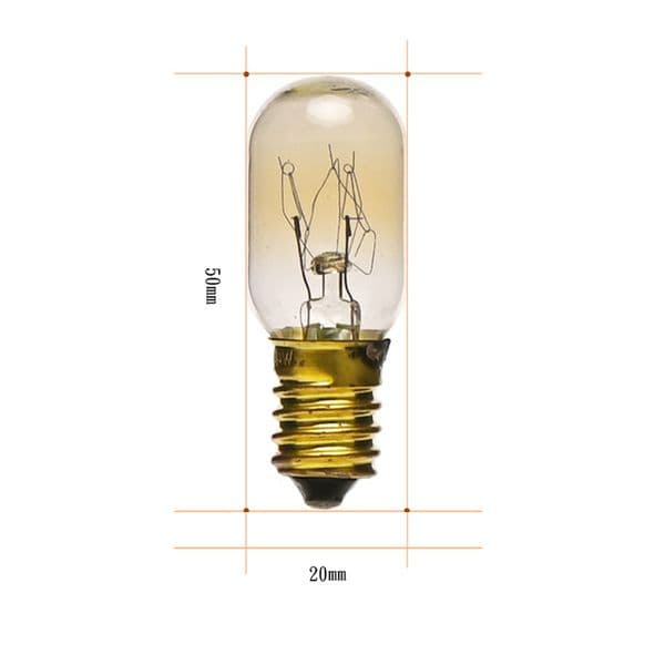 10PCS 15w E14 Degree Bulb Oven Bulb Microwave Bulb Salt Crystal Bulb E14 Screw Cap Pygmy Lamp Salt Crystal Lamp