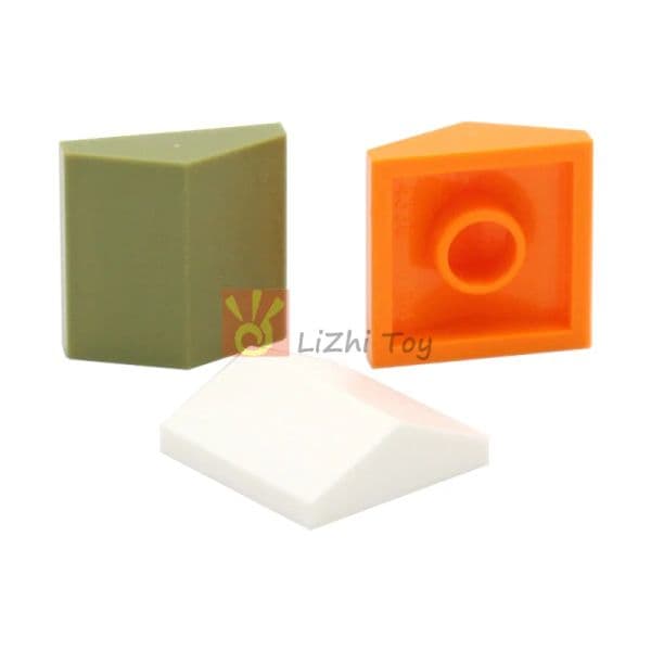 50pcs MOC Bricks Slope 45 2x2 Double 3300 DIY Building Block Compatible with House Top Roof Assembles City Street View Toys