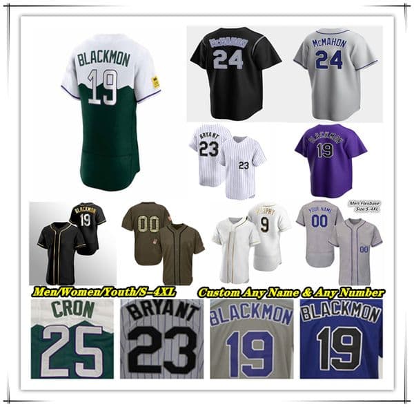 Charlie Blackmon Baseball Jersey Ezequiel Tovar Ryan McMahon Brenton Doyle Brendan Rodgers Michael Toglia Jake Cave Austin Gomber Cal Quantrill Kris Bryant Jones