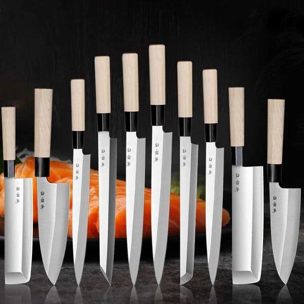 Japanese salmon sashimi knife professional meat cutting sushi cooking knife kitchen chef knife X241102