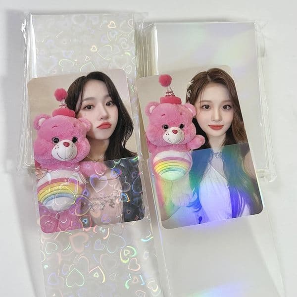 Sharkbang 50pcs/Lot Holo Card Sleeves 61x91mm 58x89mm Laser PP Kpop Holder For Postcards Films Game Cards Photocard Protector