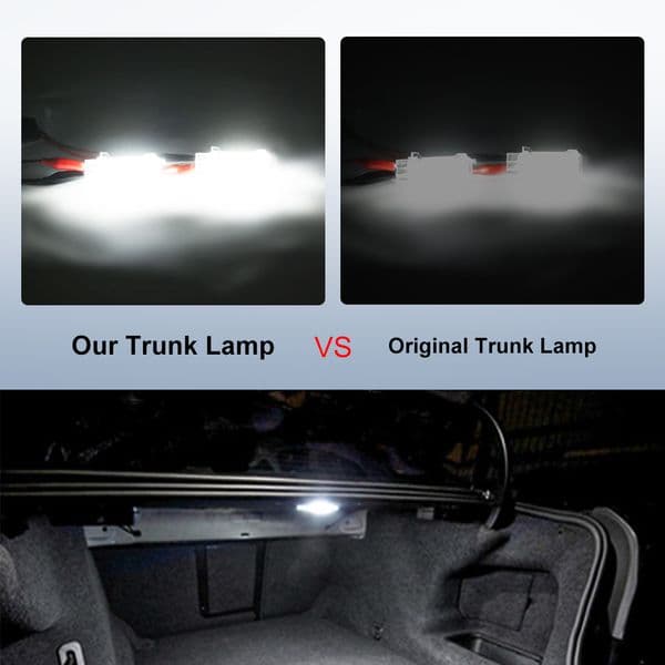 LED Luggage Trunk Lamp For Audi A3 8P A4 B6 A6 C6 Canbus Error Free Interior Dome Light PC Waterproof 6000K Car Interior Light