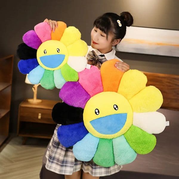 2026 Luxury Designer H Floral Seat perfume Cushions: Decorative Smiley Face Sun Petal Cushion, Colorful Home Sofa Throw Pillow, Creative Chair cologne Cushion F