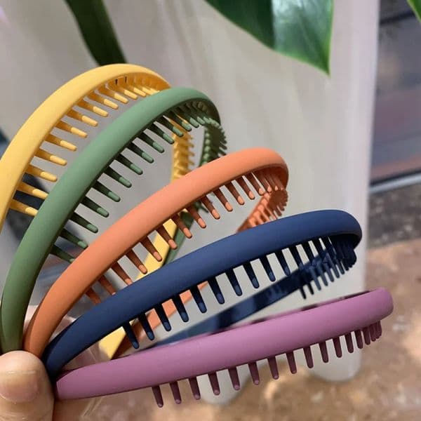 AISHG Frosted Bezel Hair Bands Women Colorful Solid Color Non-slip Thin new Edge 2025 Headband Hoop Teeth Hairband Girl Hair Accessories