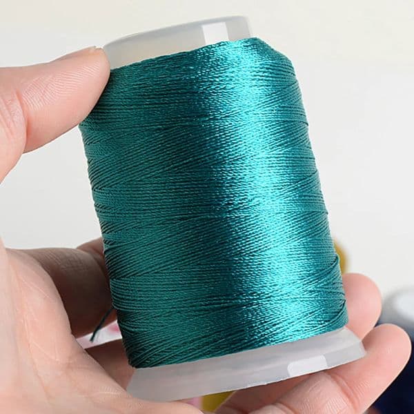 350m/roll Embroidery Sewing Thread Ice Silk Tassel Thread DIY Hand Embroidery Cross Stitch Threads Sewing Needlework Tools