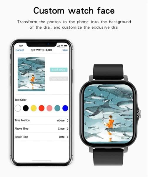 Gt20 Smart Watch 1.69 Inch Full Touch Large Screen Bluetooth-compatible Call Music Watch Health Monitoring Bracelet