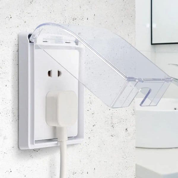 Self-Adhesive Socket Protector Kids Safety 86 Type Switch Protective Cover Electric Plug Cover Power Outlet Splash-Proof Box