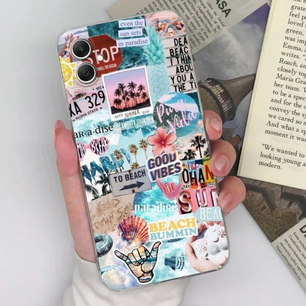 Case For Samsung Galaxy A05 A05S Cute Pattern Soft Slim Silicone Transparent Phone Back Cover For Samsung A 05 SamsungA05S Funda