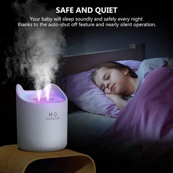 Humidifier for Bedroom Large Room 4.5L Quiet Humidifiers for Baby Home Last up to 72Hrs with Night Light Auto Shut-Off
