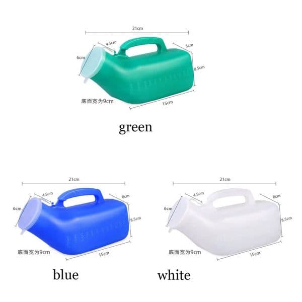 Urinal Men's Large-capacity Night Pot with Lid Elderly Portable Mobile Toilet Urinary Bottle Disability Old Man Helper 1200ml