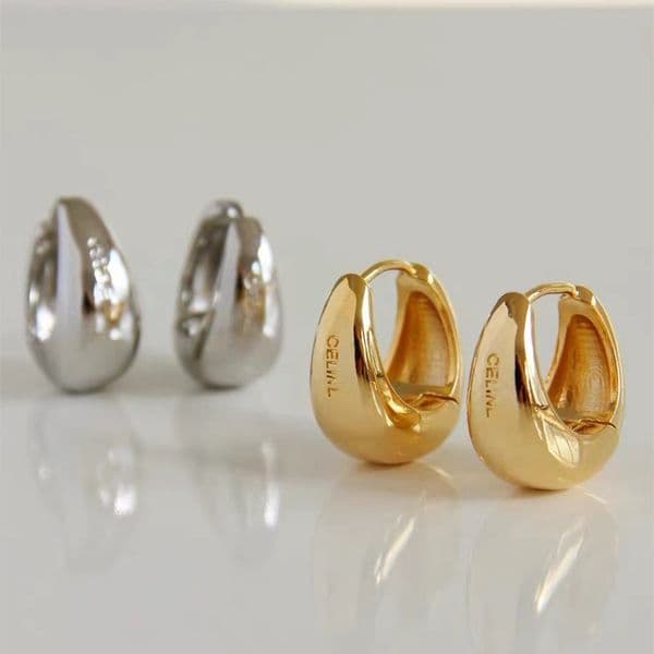 2026 New Diamond Earring Huggie Letter Design Earrings Circle Simple New Fashion Stud Womens Lulukey Chain Hoop For Woman High Quality 2 Color Gift Nice Wallet