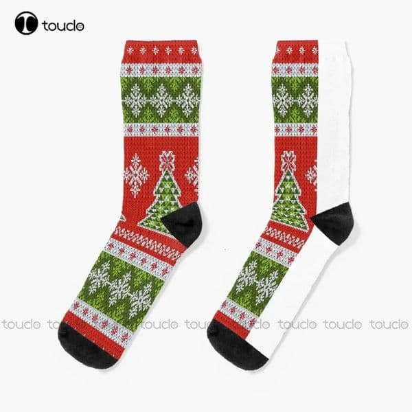 Nanas In Town Christmas Sweater Ugly Sweater Holiday Christmas Tree Socks Pink Football Socks Christmas Gift Custom Womens Clothing 241104