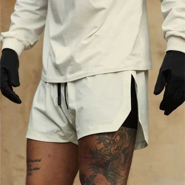 Mens Summer Running Jogger 2 in 1 Double-layer quick-drying fitness shorts Athletic shortsXJ241104