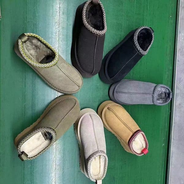 Designer snow boots women Tasman slippers platform Boot tazz slide mustard seed ultra mini slipper chestnut suede men shoes womens winter ankle booties