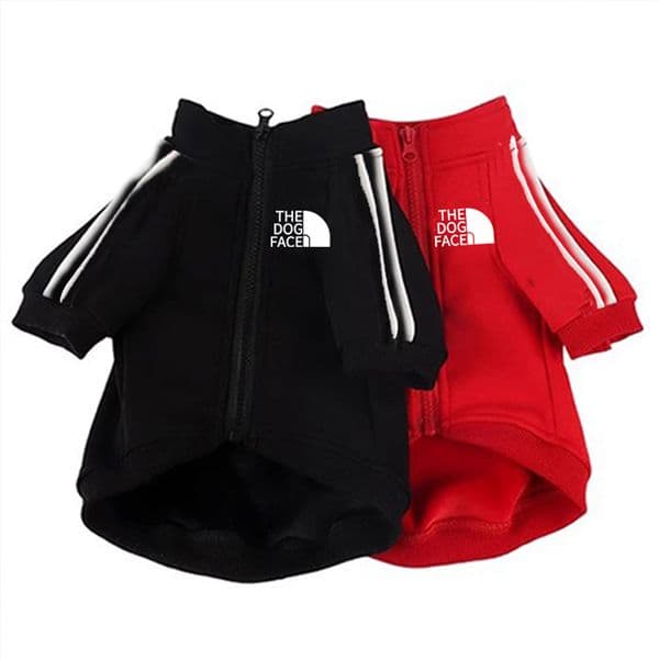 Soft Warm Pet Jackets Designers Dog Clothes Winter Dog Apparel The Dog Face Pets Coats for Small Medium Large Dogs Yorkshire Poodle Silky Terrier Black L A283