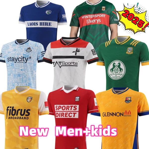 2025 GAA Rugby jerseys Louth Antrim Laois 24 25 Longford Cork Dub Alternative Meath Kildare Roscommon Offaly Galway Cavan Down Football Club Jerseys kids kits