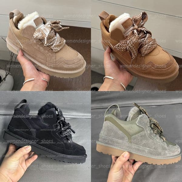 Boots Designer Womens Trainers Platform Sneakers Sand Fashion Genuine Leather Le Up Boot Ankle Fur Snow Booties Bottes Size 35-41 Z250715