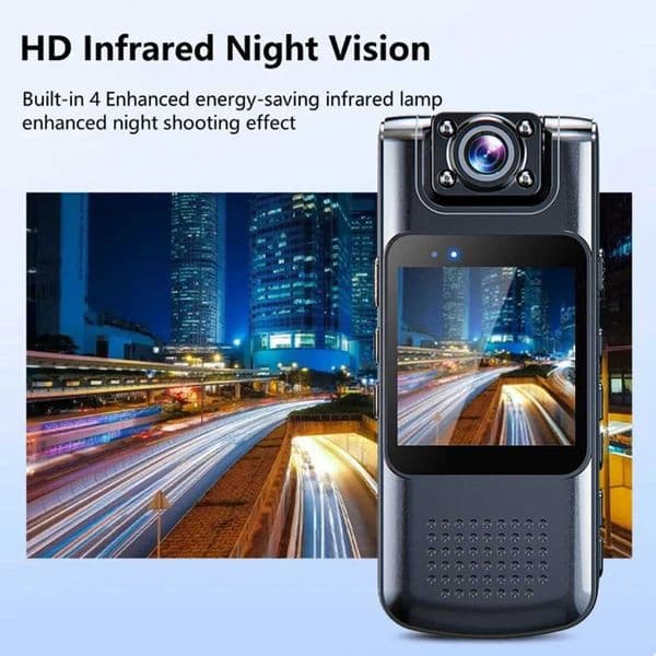 New Arrival 2K WiFi action camera infrared night vision DV lens 180 rotation one click recording camera DVR pocket camera with Sn Z241104