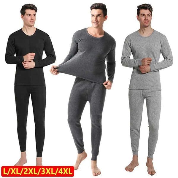 Thermal Underwear for Men Winter Soft Fleece Lined Long Johns Set Mens Top Bottom Set Cold Weather Ultra Soft Thermal Clothes LX241104