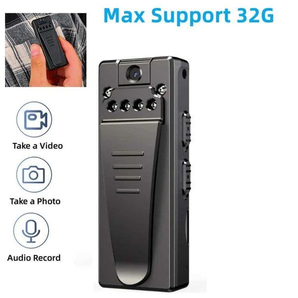 1080P maximum 32GB outdoor video body recorder monitor night vision one click recording camera 16G/32GB M241104