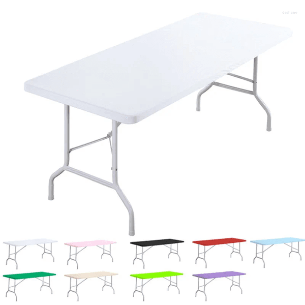 Table Cloth 183 76cm Rectangle Cover Waterproof Polyester Elastic Tablecloth Fits For Protector Picnic Camping Outdoor