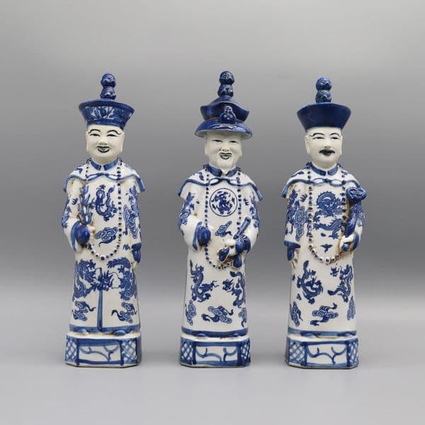Chinese Emperor Figurines Ceramic Statues Table Accessory Home Decoration 241106