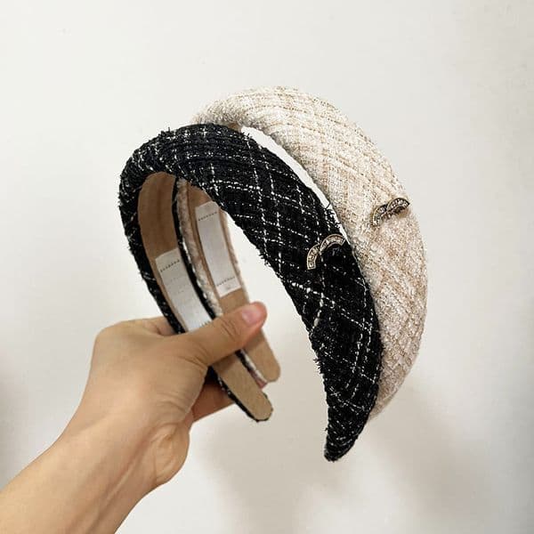 Vintage Headband Designer Hair Hoop Women Versatile Classic Letter Hair Band Headwear Ornament Family Black Brand