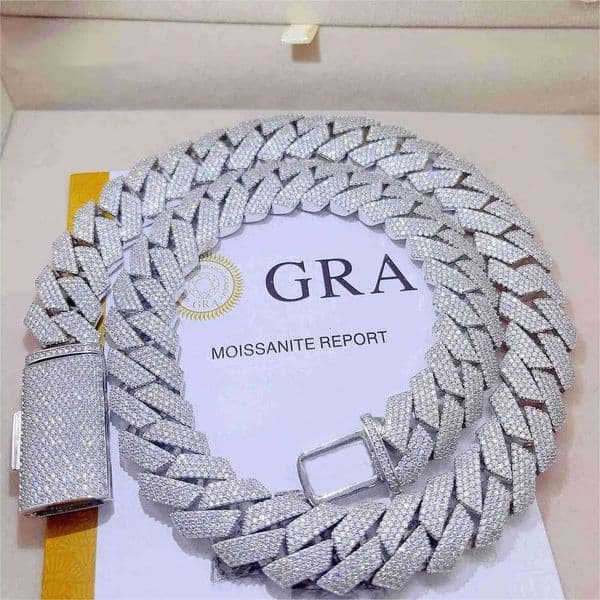 necklaces designer jewelry necklace cuban k chain Pendant Necklaces Iced Out Pass Dia Tester Sterg Sier Necklace Vvs Moissanite chains for men thumbnail 2