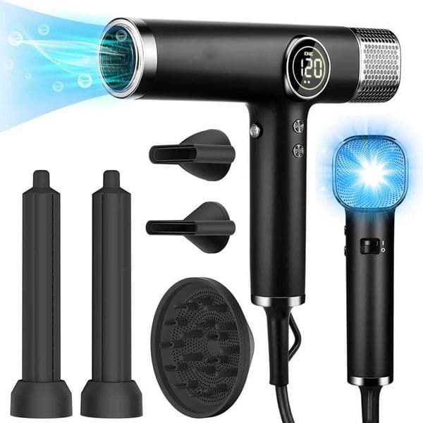 110000RPM Professional Hair Dryer Brushless Negative Ions Blow Dryer er Powerful Wind Lownoise Salon 1600W Electric BlowerXJ241106