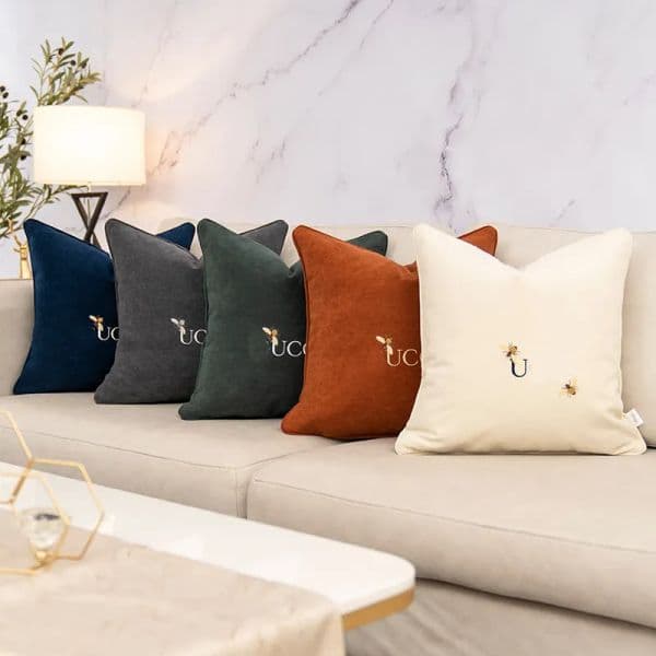 Designer Decorative Pillow Fashion Letter Size 30-50 45-45 50-50 Cushion Luxury Cushions Home Decorate For Bedding Room Chair Sofa Car Office Hotel