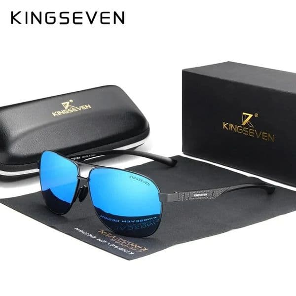KINGSEVEN Polarized UV400 Mens Sunglasses HD Lens Pilot Goggles Aluminum Glasses Womens Oculos de Sol Glasses 241106