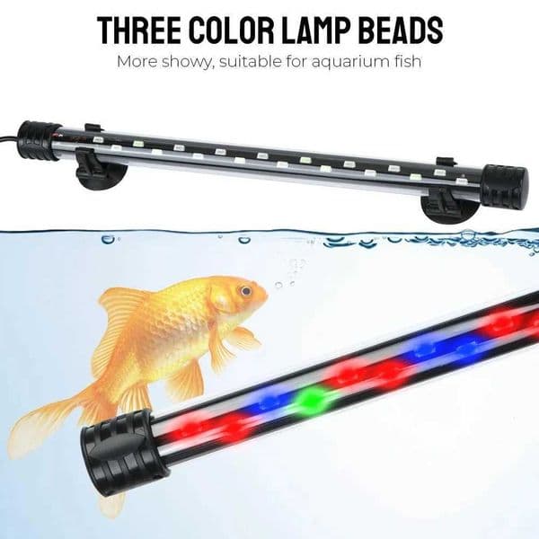90-260V Aquarium Light LED Waterproof Fish Tank Clip Light Underwater Decor Lighting Submersible Lamp Plant Grow Lamp 18-58CMLX241107