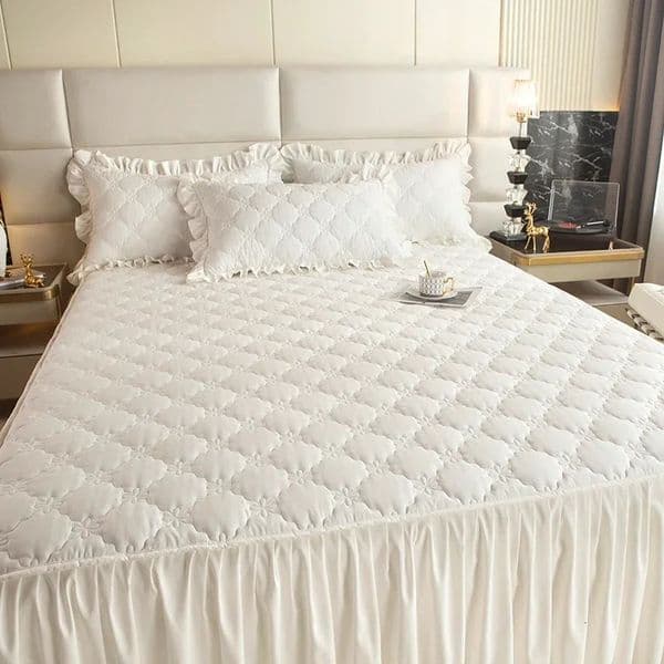Thick leather solid color bed cover bedding mattress protector skin friendly bed no pillowcase 241107