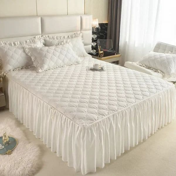 Thick leather solid color bed cover bedding mattress protector skin friendly bed no pillowcase 241107ww