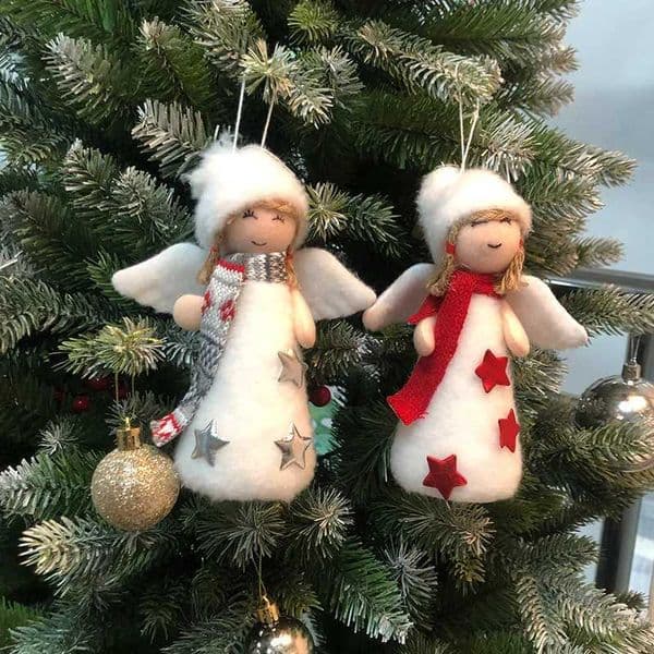 Christmas Tree Accessorie Christmas Decoration 2025 Home Hanging Pendants Christmas Angel Ornament New Year GiftsXJ241107