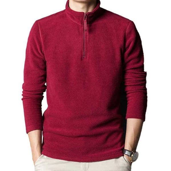 Mens winter half turtle neck quick drying and warming suitable for polar Fce long Sve elastic sports shirt hoodie comfortable solid color top W241108