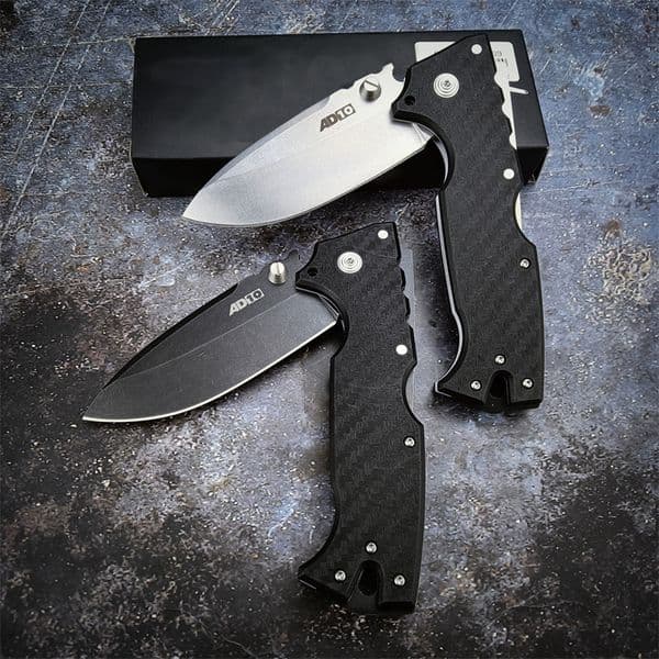 High Quality AD-10 28DD Folding 3.5 S35VN Stonewashed Drop Point Blade CNylon Wave Fibre Handles Easy To Carry Outdoor Hunting Hiking Pocket Knife 26SXP